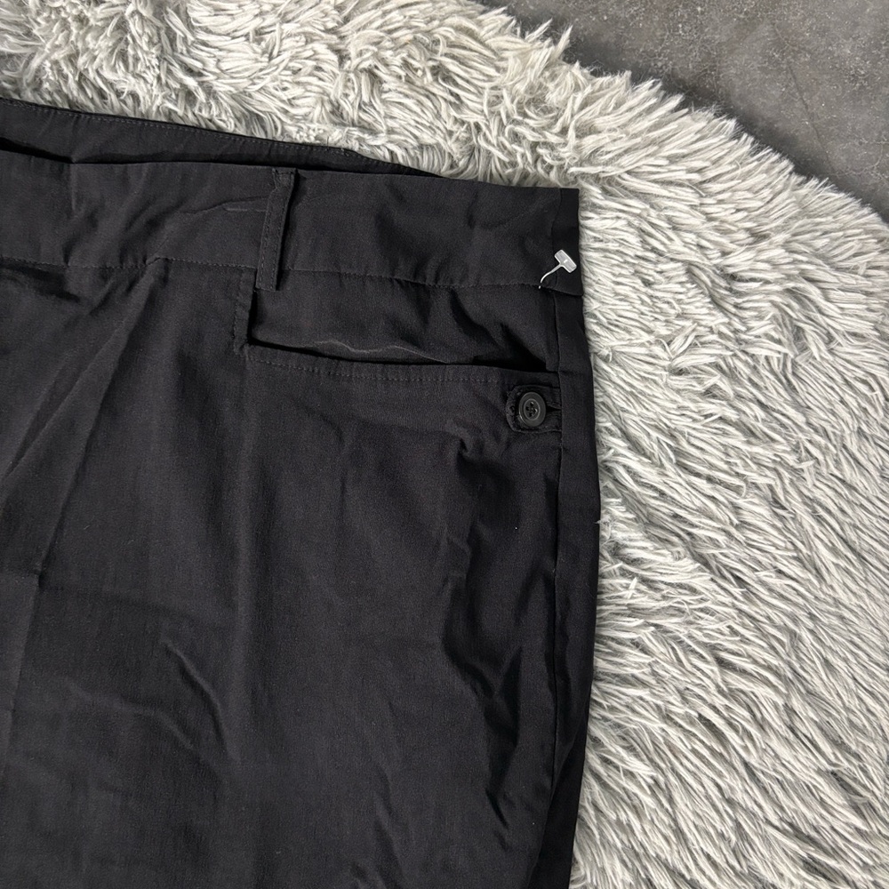 Lane Bryant Petite Black Dress Pants Button Accent Stretch 24P Rayon Nylon Blend - Picture 8 of 16